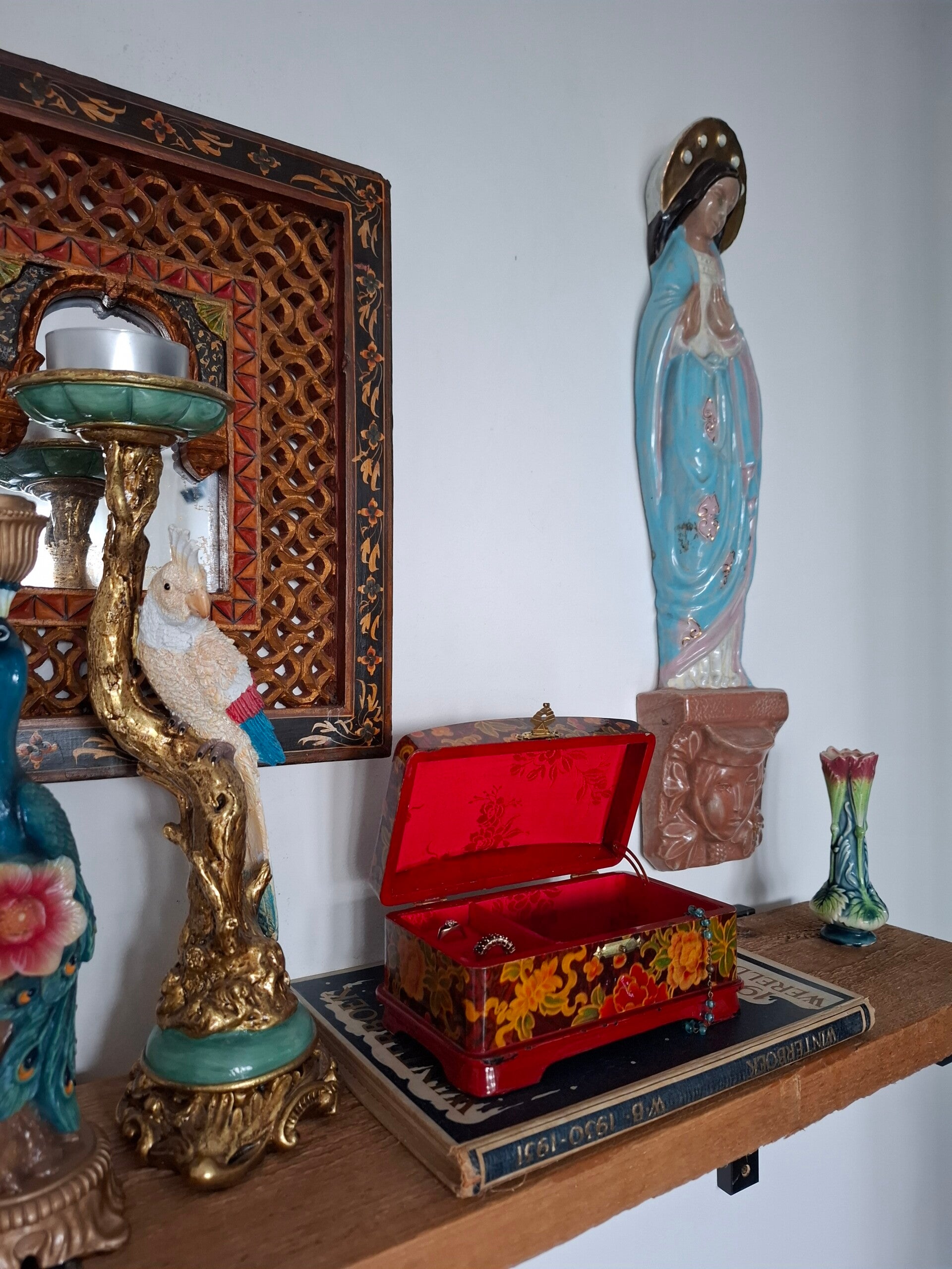 Houten Oosterse sieradendoos