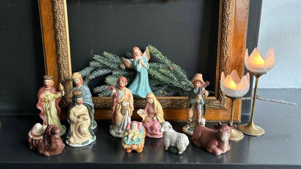 Bisquit kerst beeldjes