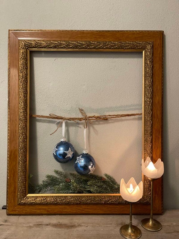 Kerst: Set blauwe kerstballen