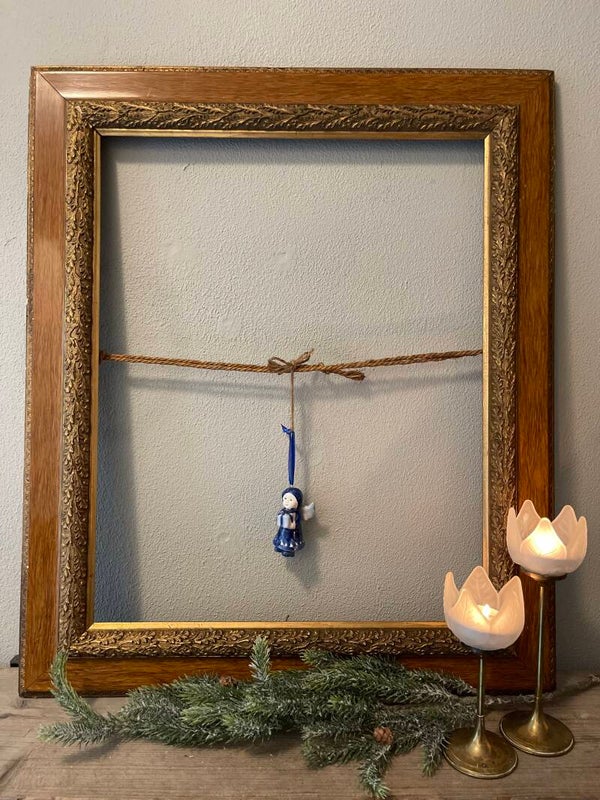 Kerst: Porseleinen ornamentje