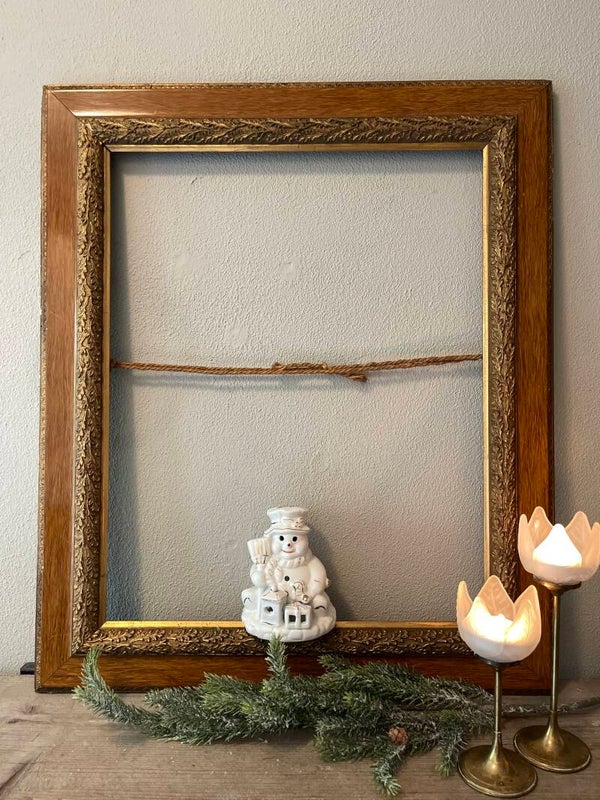 Kerst: Sneeuwman waxinelichtje