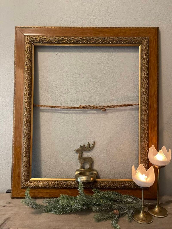 Kerst: Messing waxinelichthouder