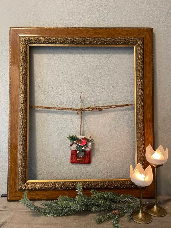 Kerst: Metalen roodborstje