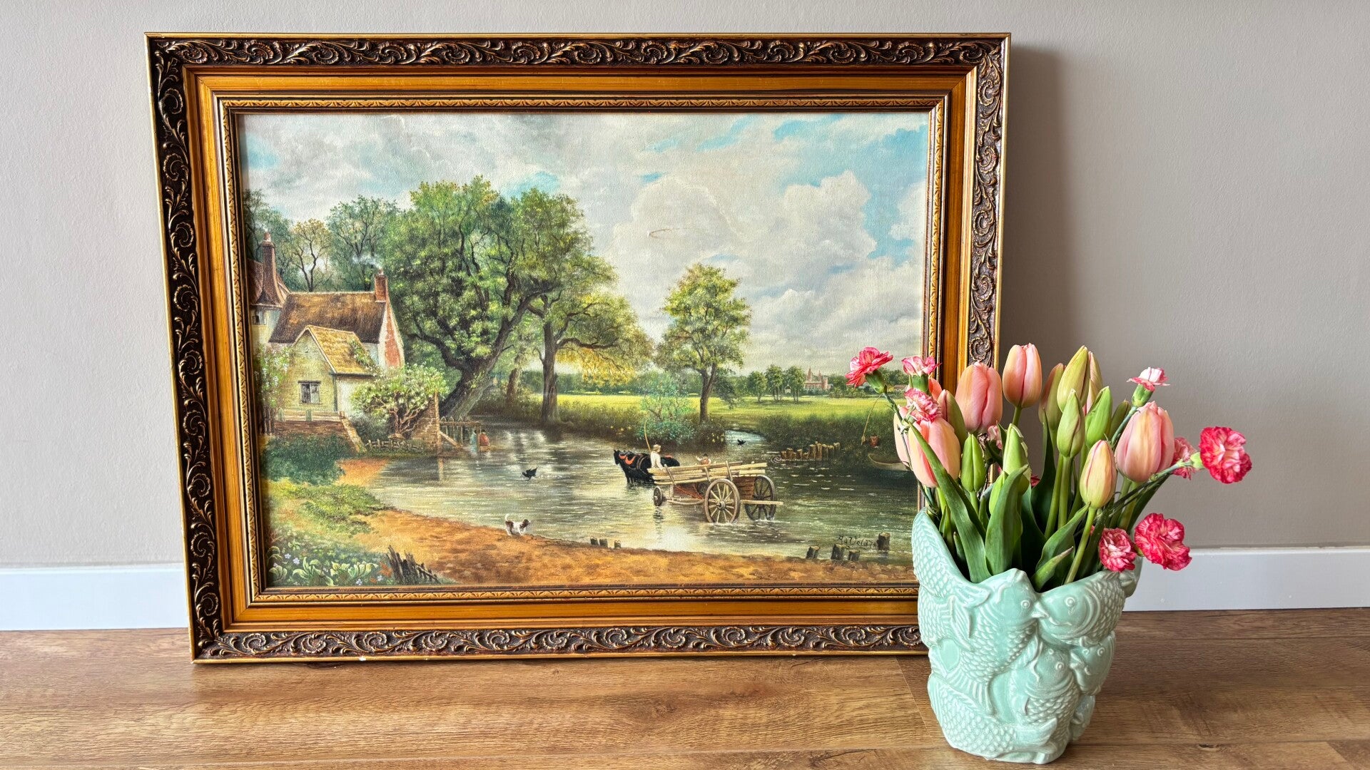 Schilderij De Hooiwagen