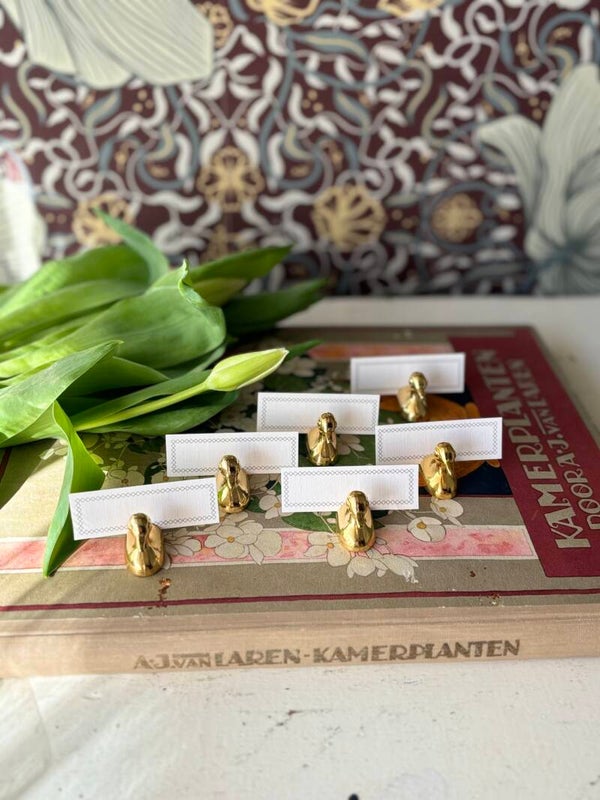 Naamkaart houdertjes eend