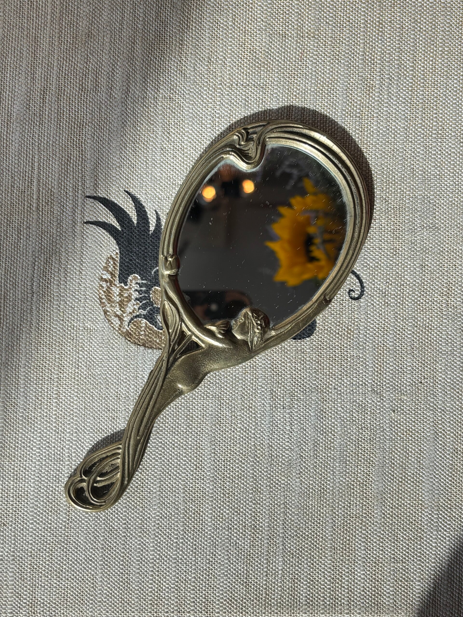 Art nouveau handspiegeltje