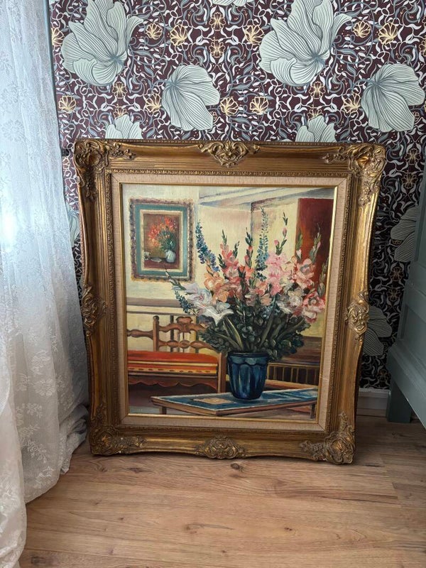 Schilderij gladiolen