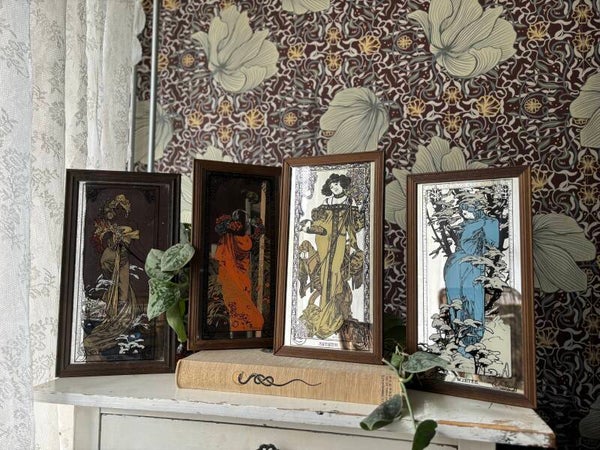 Mucha spiegels 4 seizoenen