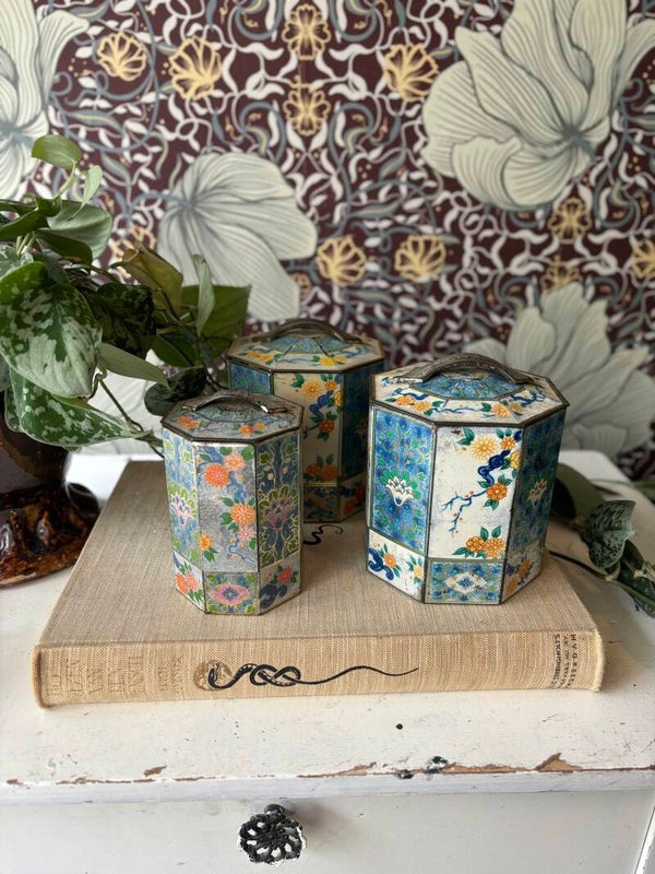 Theeblikken Japanse stijl