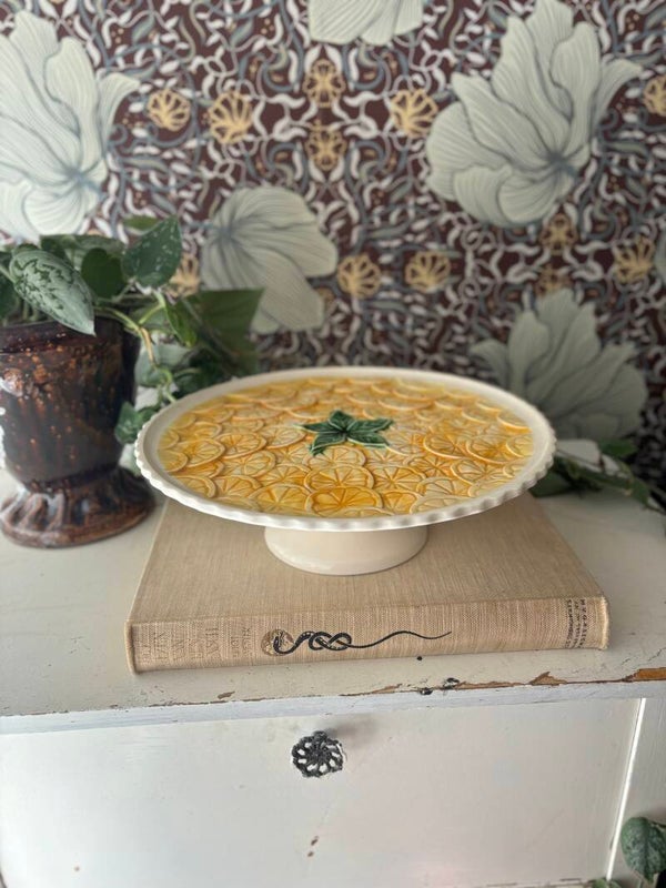 Taart schaal citroenen