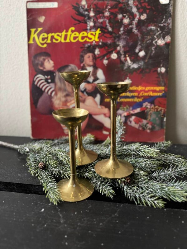 Messing waxinelichthouders