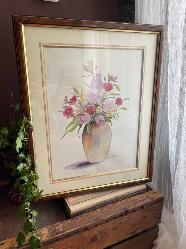 Aquarel in roze tinten