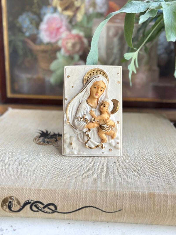 Staand plaatje Maria en kind