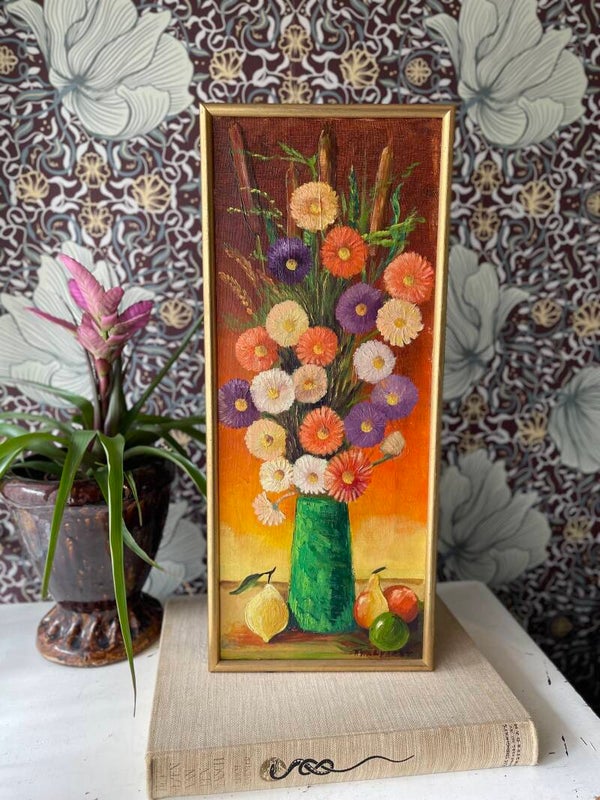 Langwerpig doek bloemen