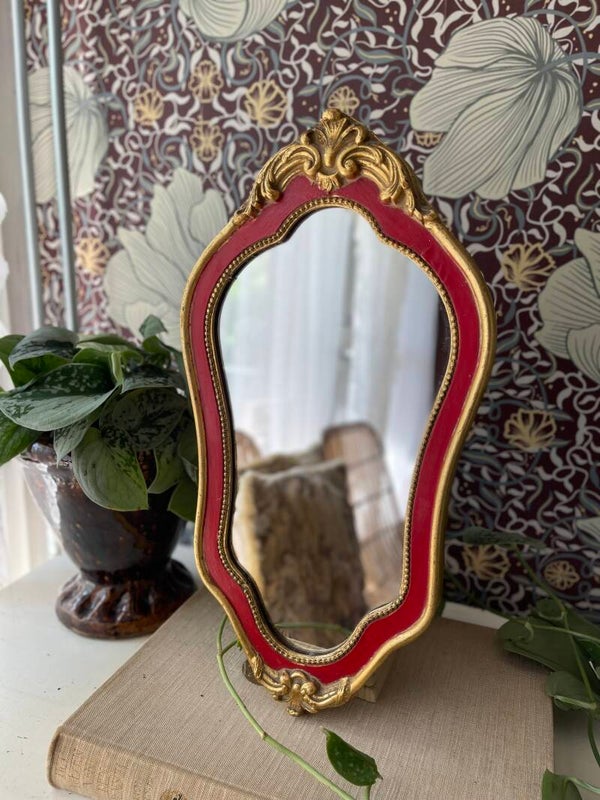 Barok spiegel met rode rand