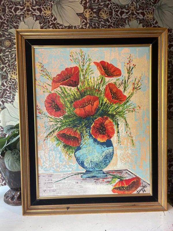 Klaprozen schilderij