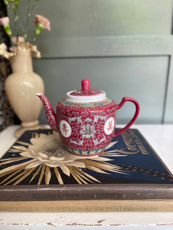 SALE Theepot Famille Rose