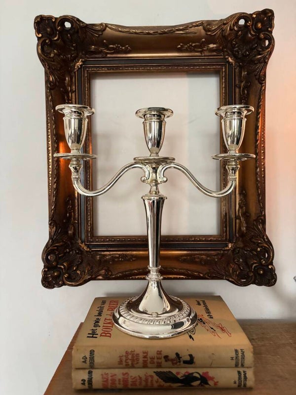 Verzilverde kandelaar