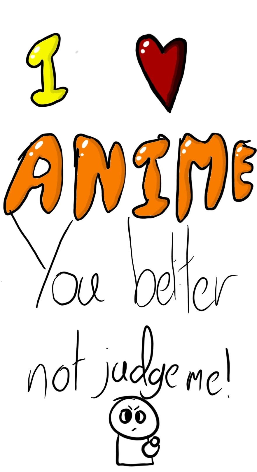 I Love anime poster