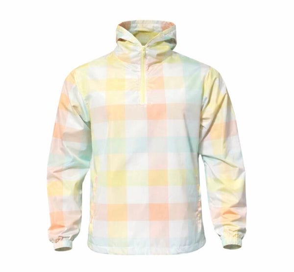 Pastel Grid Windbreaker