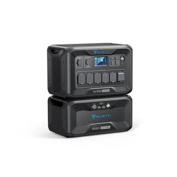 PowerOak Bluetti AC500 + B300S Power Station Combo - EU version. Geeigneter Akku für die Inbetriebnahme.