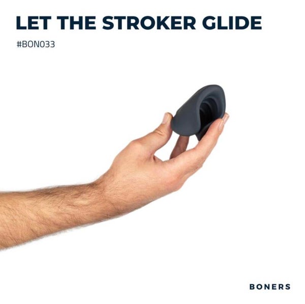Boners - Vibrating Handjob Stroker - Black - B19.3