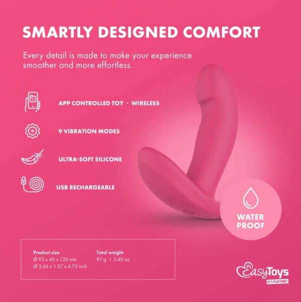 Easy Toys - Vibrating Wearable Vibe - IVY - App Controlled - B23.2