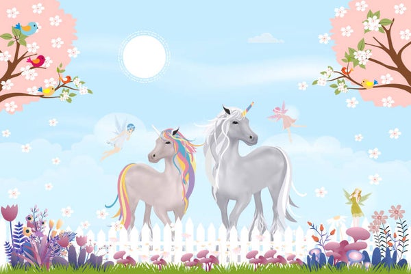 Fotobehang - unicorn