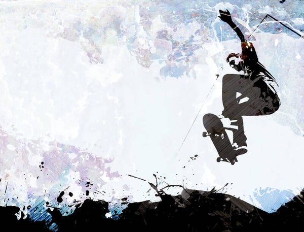 Fotobehang - skateboarding