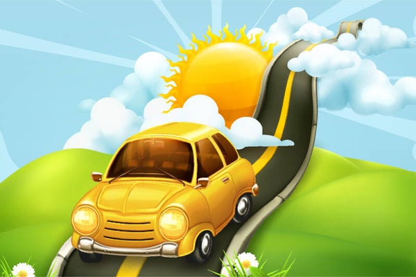 Fotobehang - auto