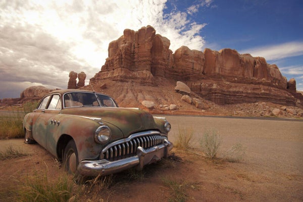 Fotobehang - old car