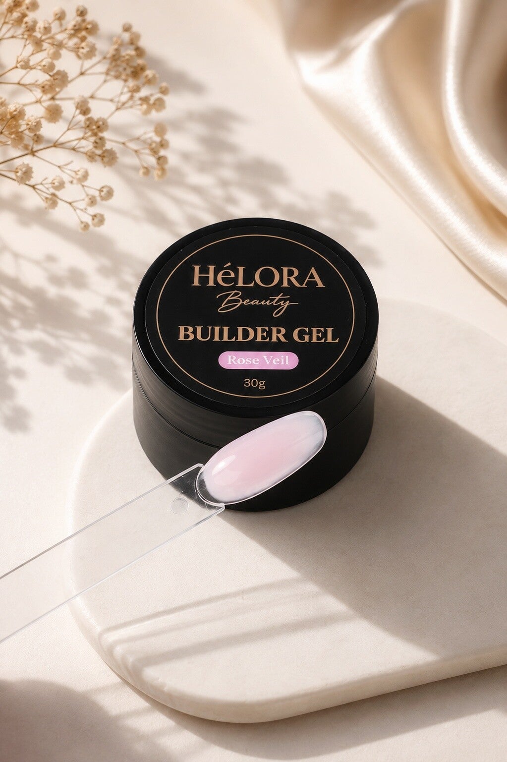 HéLORA Builder Gel – Rose Veil 30g