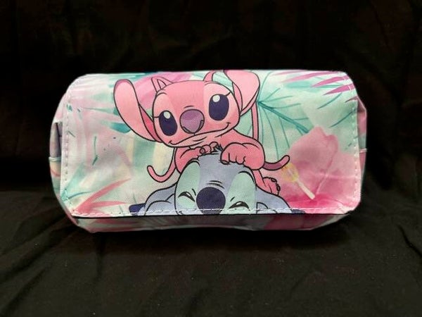 Trousse double compartiments Stitch et Angel