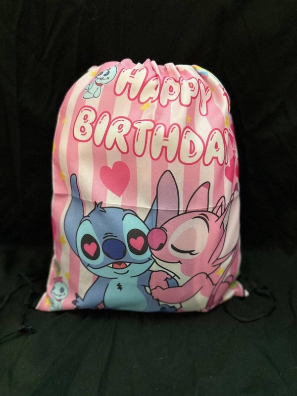 Sac de piscine rose Stitch et Angel