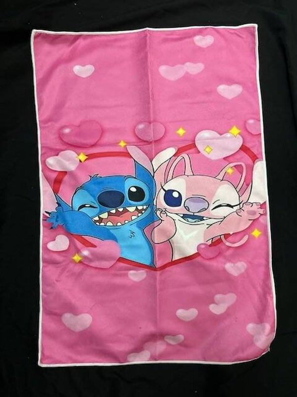 Serviette de bain super absorbande Stitch et Angel