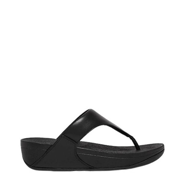 FitFlop Lulu Leather Toepost I88 001 Black 16548