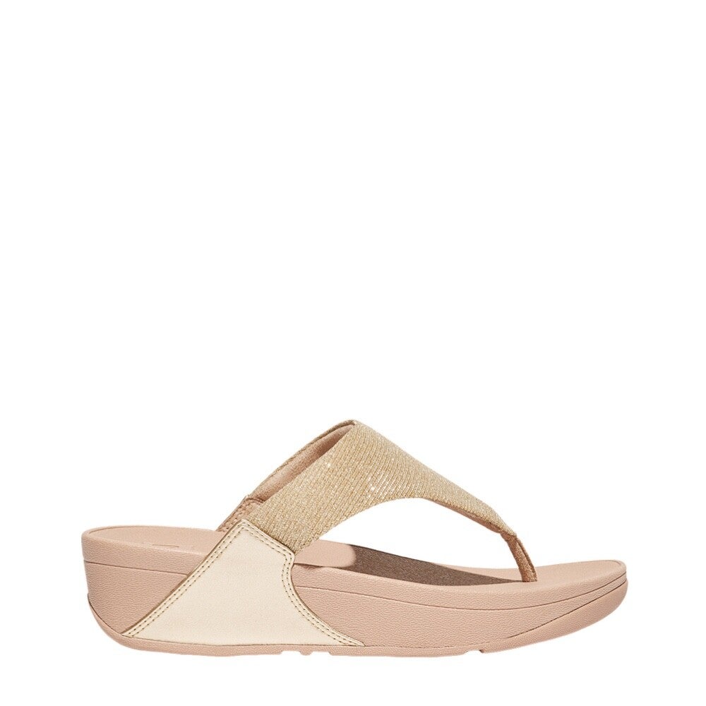 Fitflop FZ7/A94 Lulu Shimmerlux Toepost Latte Beige 16774