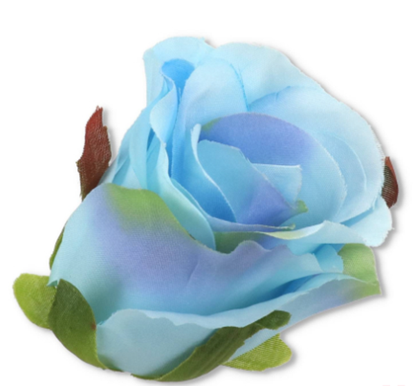 główka kwiatowa róża blue