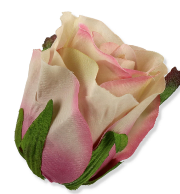 główka kwiatowa róża ivory pink