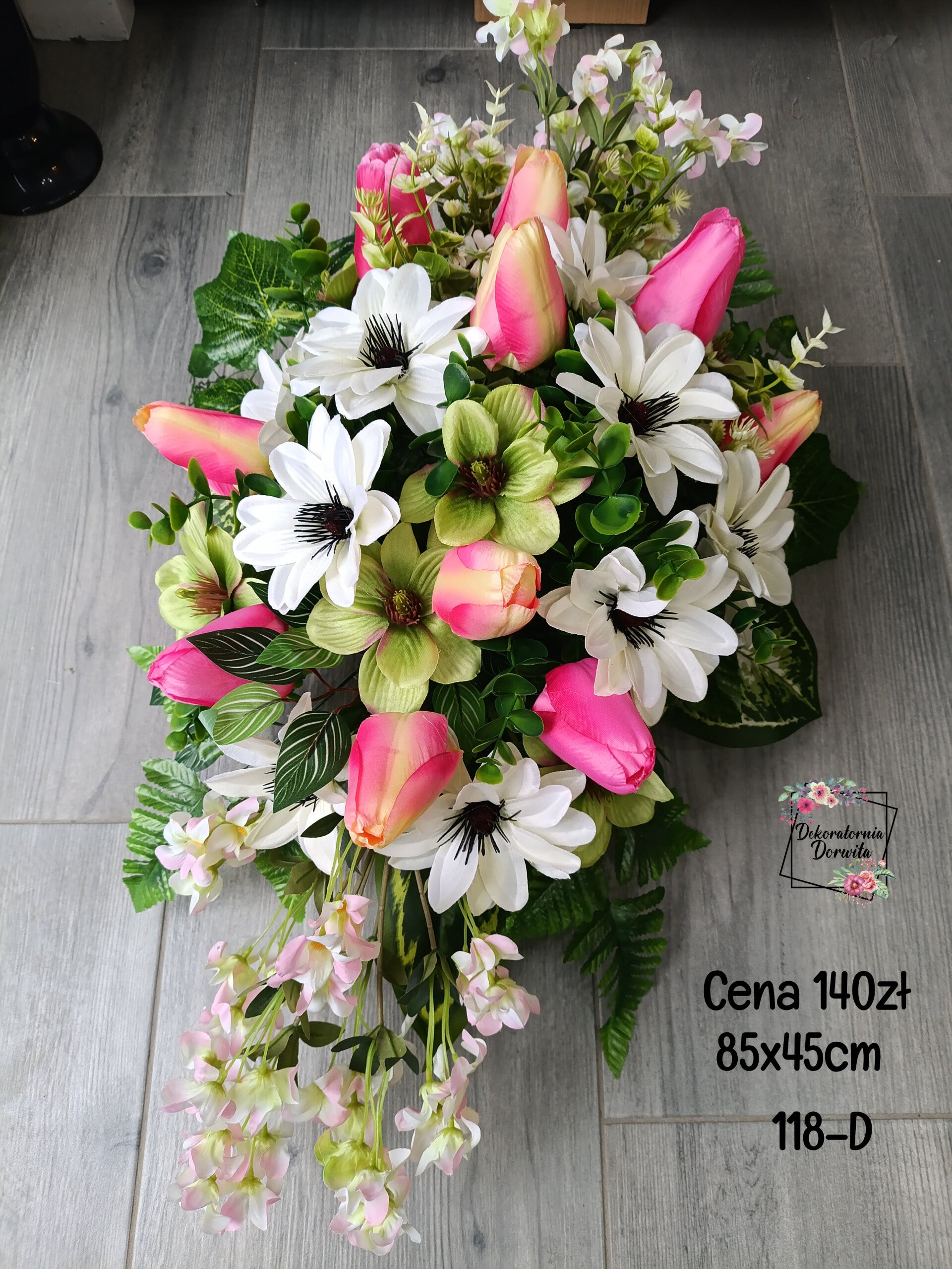 Kompozycja nr 118D wiązanka tulipany magnolie