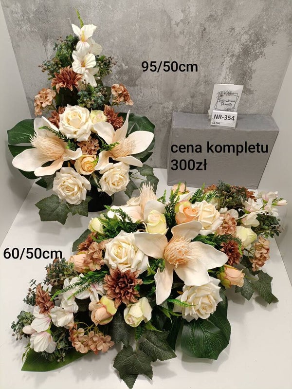 Komplet nagrobny nr 354 Rozmiar XXL pianka