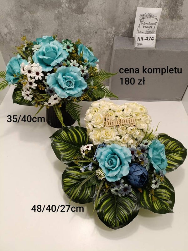 Komplet nagrobny nr 474 serce
