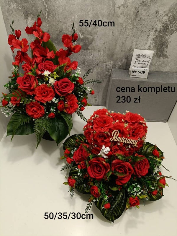 Komplet nagrobny nr 509 serce