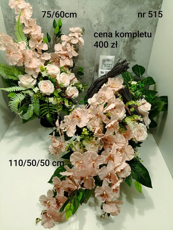 Komplet nagrobny nr 515 Rozmiar XXL kosz rogal