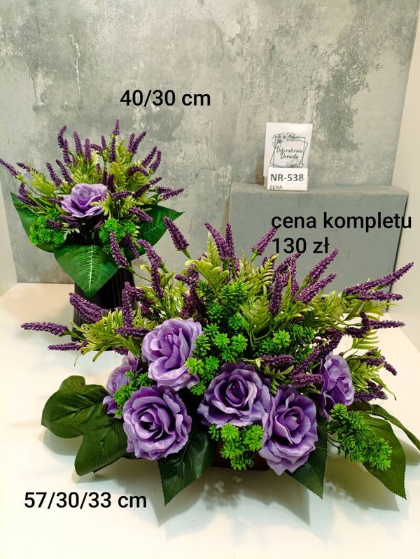 Komplet nagrobny nr 538 Rozmiar M
