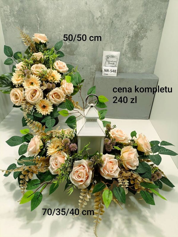 Komplet nagrobny nr 548 z latarnią