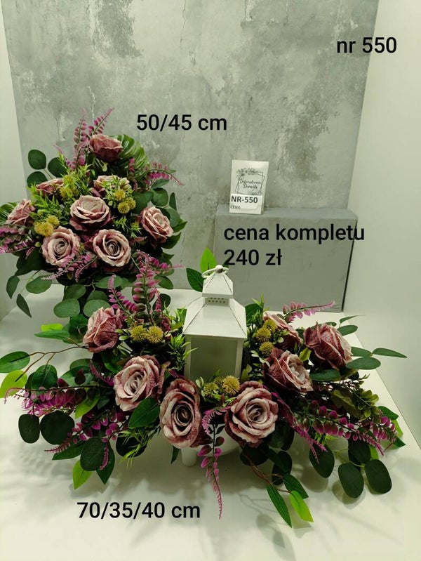 Komplet nagrobny nr 550 z latarnią