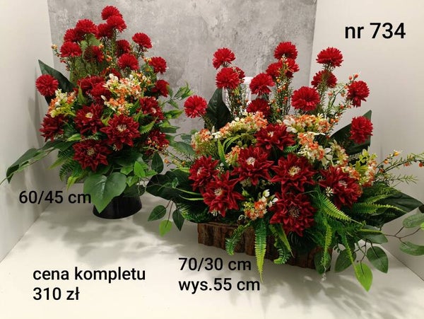Komplet nagrobny nr 734