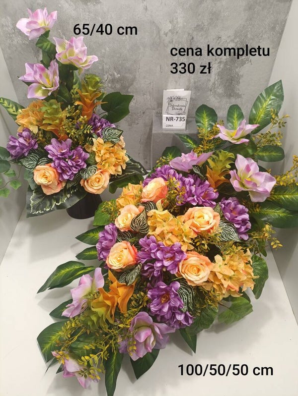 Komplet nagrobny nr 735