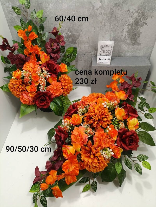 Komplet nagrobny nr 758
